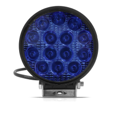FAROL AUX 14 LED AZUL 42W BIVOLT REDONDO