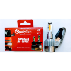 KIT LAMPADAS SUPERLED H4 2D 3000LM 24V