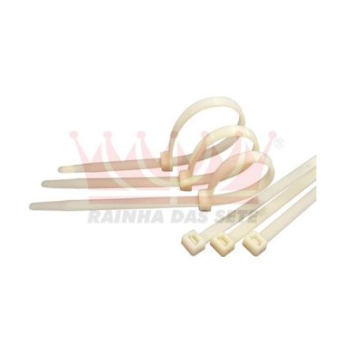 ABRAC 28CM NYLON BRANCA 3,6MM(EMB.100PC)